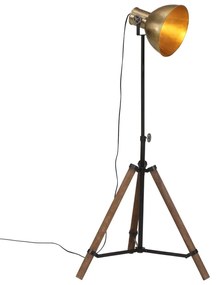 Podlahová lampa 25 W starožitná mosadzná 75x75x90-150 cm E27 371891