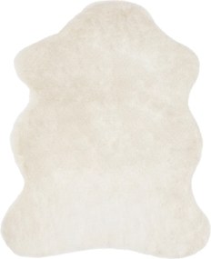 XXXLutz UMELÁ KOŽUŠINA, 90/110 cm, biela Novel - Koberce - 007821016121
