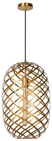 Lucide 21417/32/02 - Luster na lanku WOLFRAM 1xE27/60W/230V mosadz