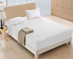 Prešívaný chránič na matrac - biely Šírka: 90 cm | Dĺžka: 200 cm
