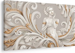 Obraz bohyne v ornamentálnom pozadí (90x60 cm)