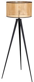 Stojacia lampa viedenský výplet 140cm čierna