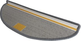 Vopi Nášľapy na schody Udinese šedý polkruh - 24x65 polkruh (rozmer vrátane ohybu)