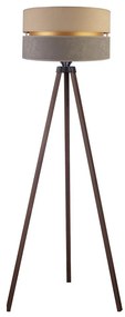 Duolla - Stojacia lampa DUO 1xE27/60W/230V pr. 44 cm béžová/šedá/hnedá