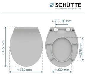 Schütte WC doska Slim (sivá)  (100285013)