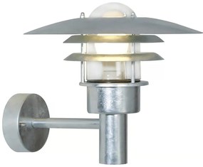 Nordlux - Vonkajšie nástenné svietidlo LONSTRUP 1xE27/60W/230V IP44 strieborná