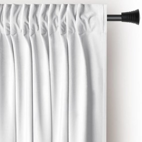 Biely zamatový dimout záves 140x270 cm Pleat – Restilo