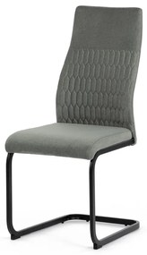 Židle jídelní DCL-X7018 GRN2, zelená látka, černý kov