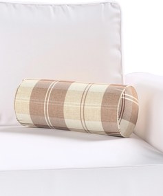 Jednoduchý valcový vankúš farba produktu béžová látka zapletaná, vzorované