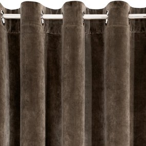 ZATEMŇOVACÍ ZÁVES NA KRÚŽKOCH RIA 140X250 CM HNEDÁ