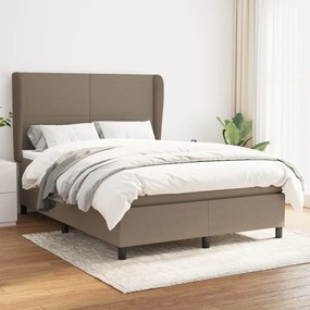 Boxspring posteľ s matracom sivohnedý 140x190 cm látka 3127801