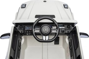 LEAN CARS Akumulátorové vozidlo Mercedes G 4x4 24 V 2580, biele