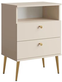 Nočný Stolík High 2D béžová