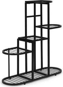 Stojan na květiny INDUSTRY 79,5x70 cm černý