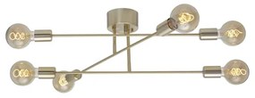 Cottex P7216BM - Prisadený luster BATON 6xE27/60W/230V mosadz