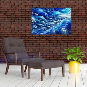 Obraz – Ryby vo vlnách (90x60 cm)