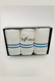 Soft Cotton 3x malý uterák CHAINE 30x50 cm