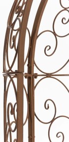 Oblúk na ruže Rosie s lavičkami - Hnedá antik