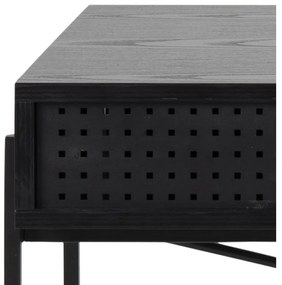 Dizajnový písací stôl Naarah 110 cm čierny