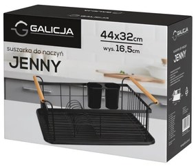 Kovový odkvapkávač na riad Jenny - sivá