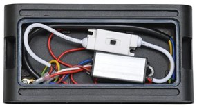 Ecolite ZFP12-CR - LED Vonkajšie nástenné svietidlo BRICK 2xLED/6W/230V IP65 čierna