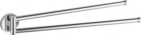 Mexen Remo, dvojramenný otočný vešiak na uteráky, chrómová, 70507255-00