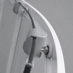 Roltechnik Outlet Štvrťkruhový sprchový kút AVILES + vanička ROTH-Variant: rozmery: 90x90 cm - (AVILES/90x90 - 4000661), ROTH-Profily: profily: biela…