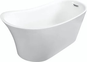Besco Akrylátová voľne stojaca vaňa Calima 170x74 BESCO-Typ výpuste: Click-Clack s prepadom, grafit, BESCO-Rozmery: 170x74, BESCO-Farba: Biela