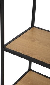 Noela Knižnica regál asymetrická ARCANA 185x114 prírodná