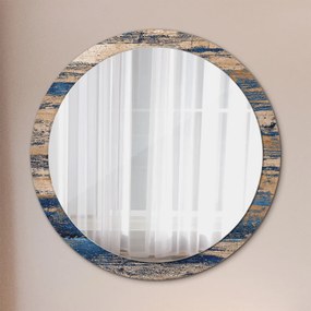 Okrúhle ozdobné zrkadlo Abstraktné drevo fi 100 cm
