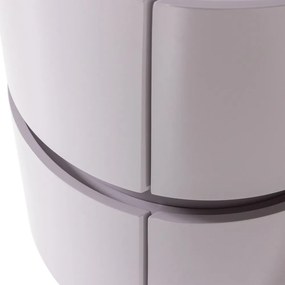 Svetlosivý lesklý nočný stolík Lunex – WOOOD