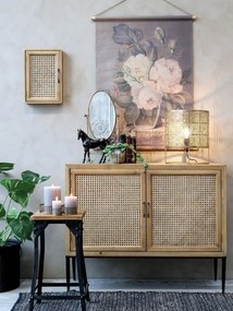 Mosadzná antik kovová stolná lampa so vzorom Tappie - 30*36 cm/ E27/ 40W