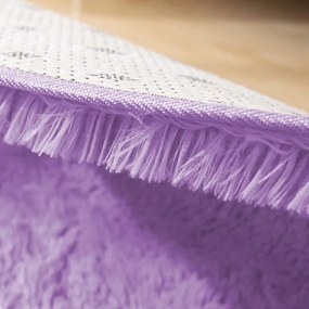 Protišmykový koberec SHAGGY fialový