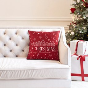 EUROFIRANY VIANOČNÁ DEKORAČNÁ OBLIEČKA NA VANKÚŠ CHRISTMAS 45X45 CM VZOROVANÁ