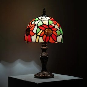 Brilagi - Tiffany vitrážová stolná lampa SUNFLOWER 1xE27/60W/230V