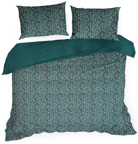 MAKOSATÉNOVÉ OBLIEČKY ESPRIT06 200X220 CM, 2 KS 70X80 CM VZOROVANÉ