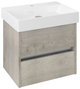 Sapho Sapho, NIRONA umývadlová skrinka 57x51,5x43cm, dub Mocca (NR061), NR060-1212