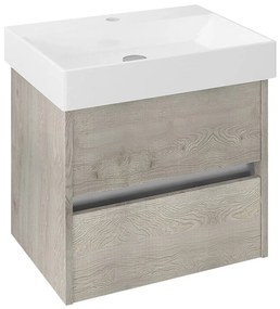 Sapho Sapho, NIRONA umývadlová skrinka 57x51,5x43cm, dub Mocca (NR061), NR060-1212