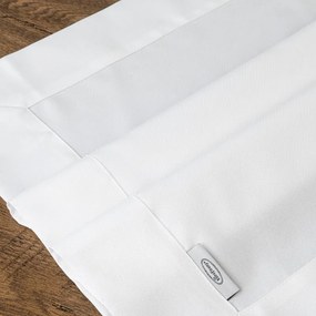 Vodoodpudivý behúň na stôl Aleksa 40 × 180 cm – biely