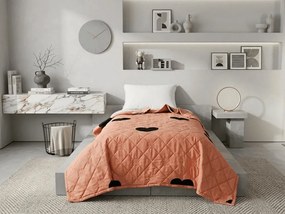 Letná prikrývka HEARTIX 140x200 cm, oranžová