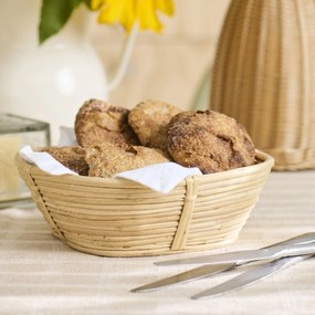 Ib Laursen Ratanový košík Oval Natural