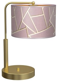 Milagro Stolná lampa ZIGGY 1xE27/60W/230V ružová/zlatá MI1583