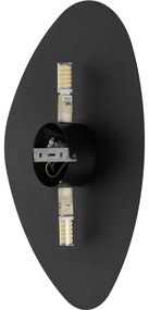 Nástenné svietidlo STONE 2xG9/8W/230V 30x39 cm čierna