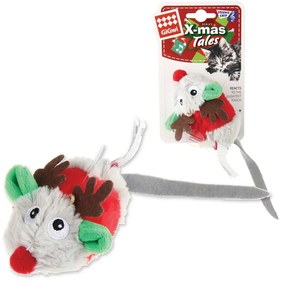 GiGwi Hračka pre mačky Vianočná myška, 19 cm