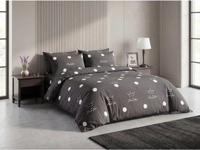 Bavlnené obliečky CROWN tmavosivé Rozmer obliečky: 70 x 90 cm | 140 x 220 cm