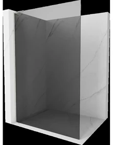 Mexen Kioto L sprchová stena Walk-in 90 x 200 cm, grafit, brúsený nikel - 800-090-103-97-40