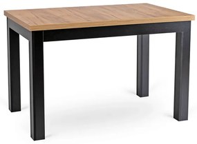 Jedálenský stôl RUBEN 120–160 cm dub CRAFT/čierny