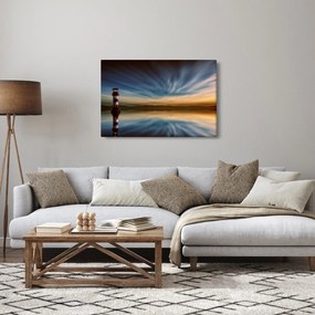 Obraz majáku v mori (90x60 cm)