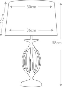 Elstead AG-TL-AGED-BRASS - Stolová lampa AEGEAN 1xE27/60W/230V bronzová