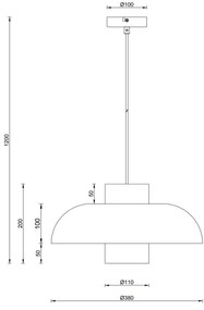 Globo 15755SA - Luster na lanku LOWE 1xE27/60W/230V